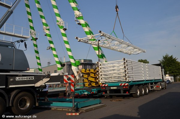 aufbau cranger kirmes 25juli2019