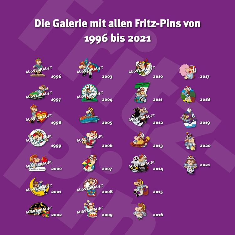 Cranger Kirmes 2021 Fritz Pin Historie