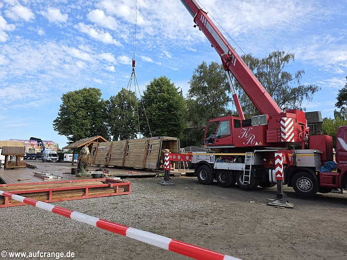 bilder aufbau cranger kirmes 28juli2026