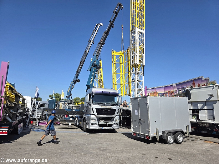 bilder aufbau cranger kirmes 29juli2026