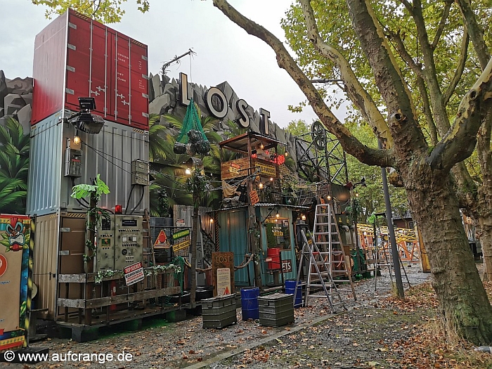 bilder aufbau castrop herbstkirmes 2024