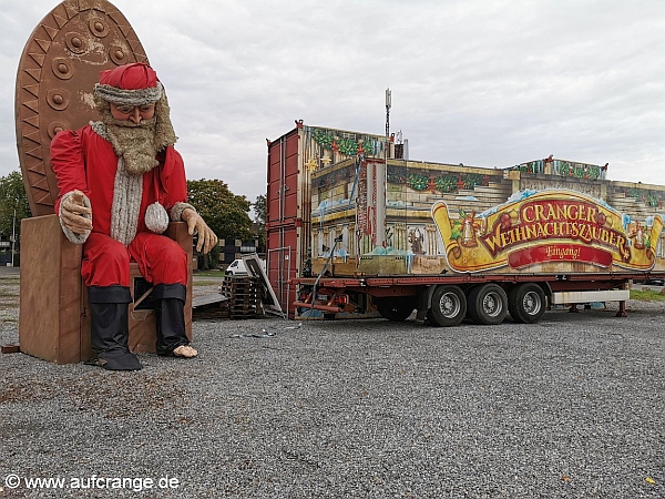 aufbau cranger weihnachtszauber 13okt2023