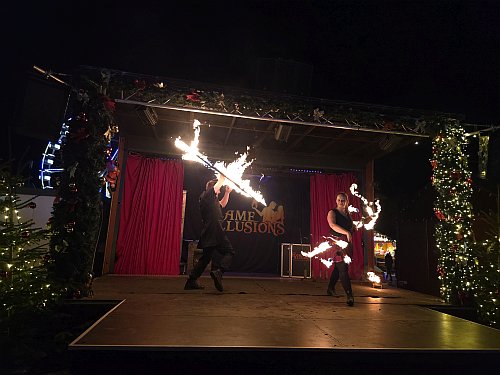 feuershow cranger weihnachtszauber